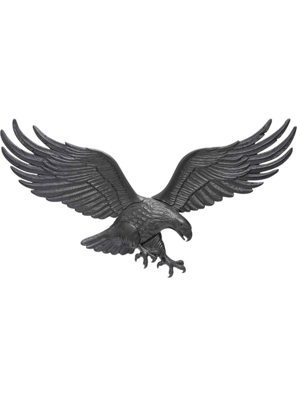 Whitehall Products Decorative Wall Eagle, 36-Inch, Black